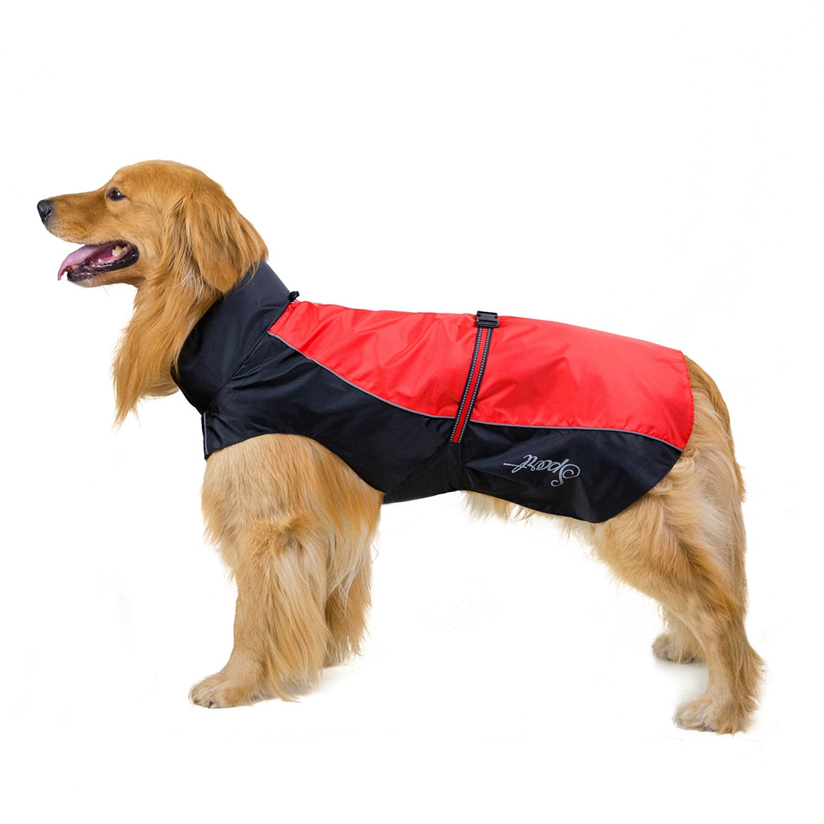 Dog Rain Coat, With Reflective Strip and Easy to Adjust