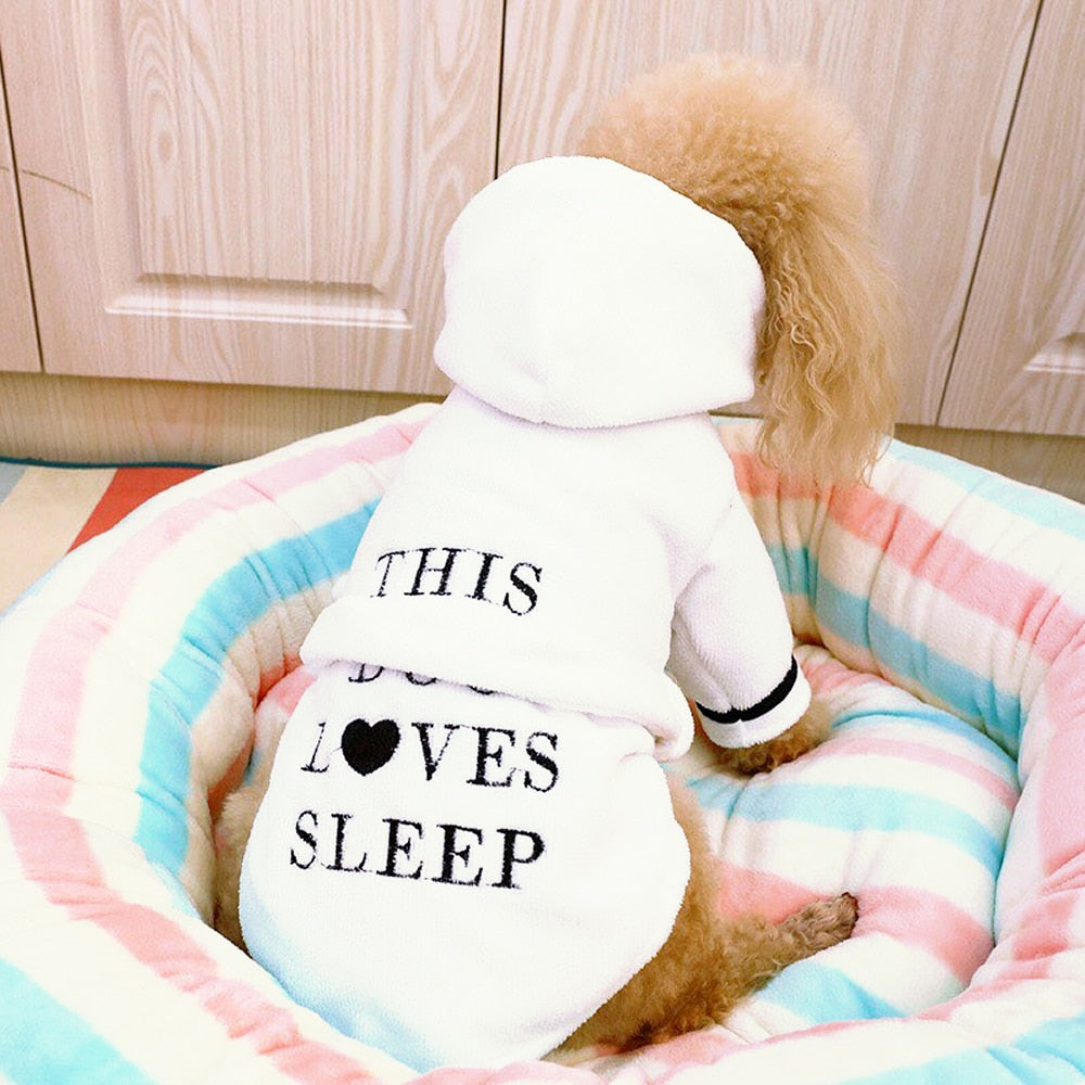 Cute "This Dog Love's To Sleep" Dressing Gown