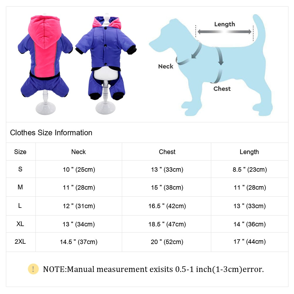 Reflective Color Block Snow Suit