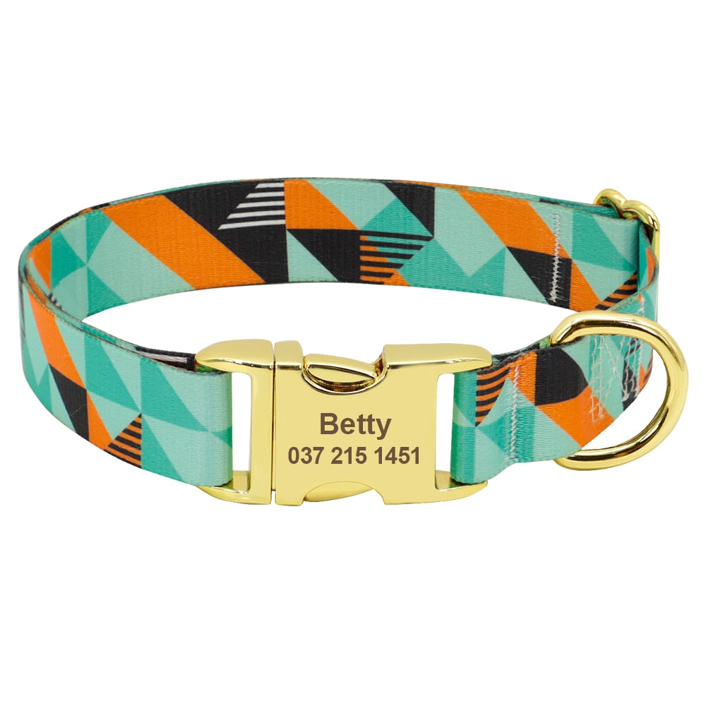 Personalized bound to stand out dog collar, Free Engraveing, for Small to Large breeds