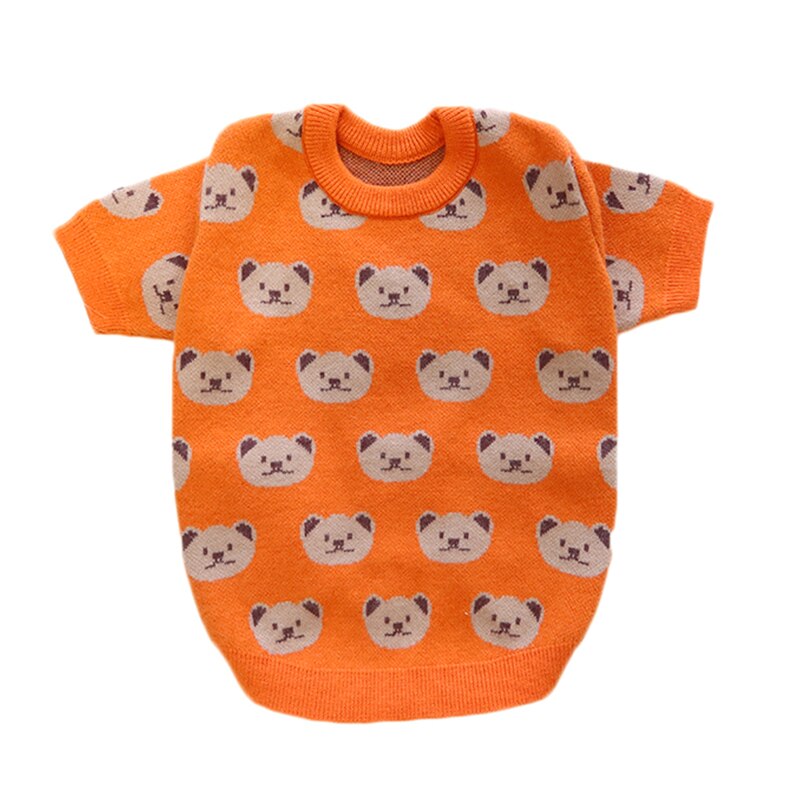 Orange Jumper, With Cute Bear