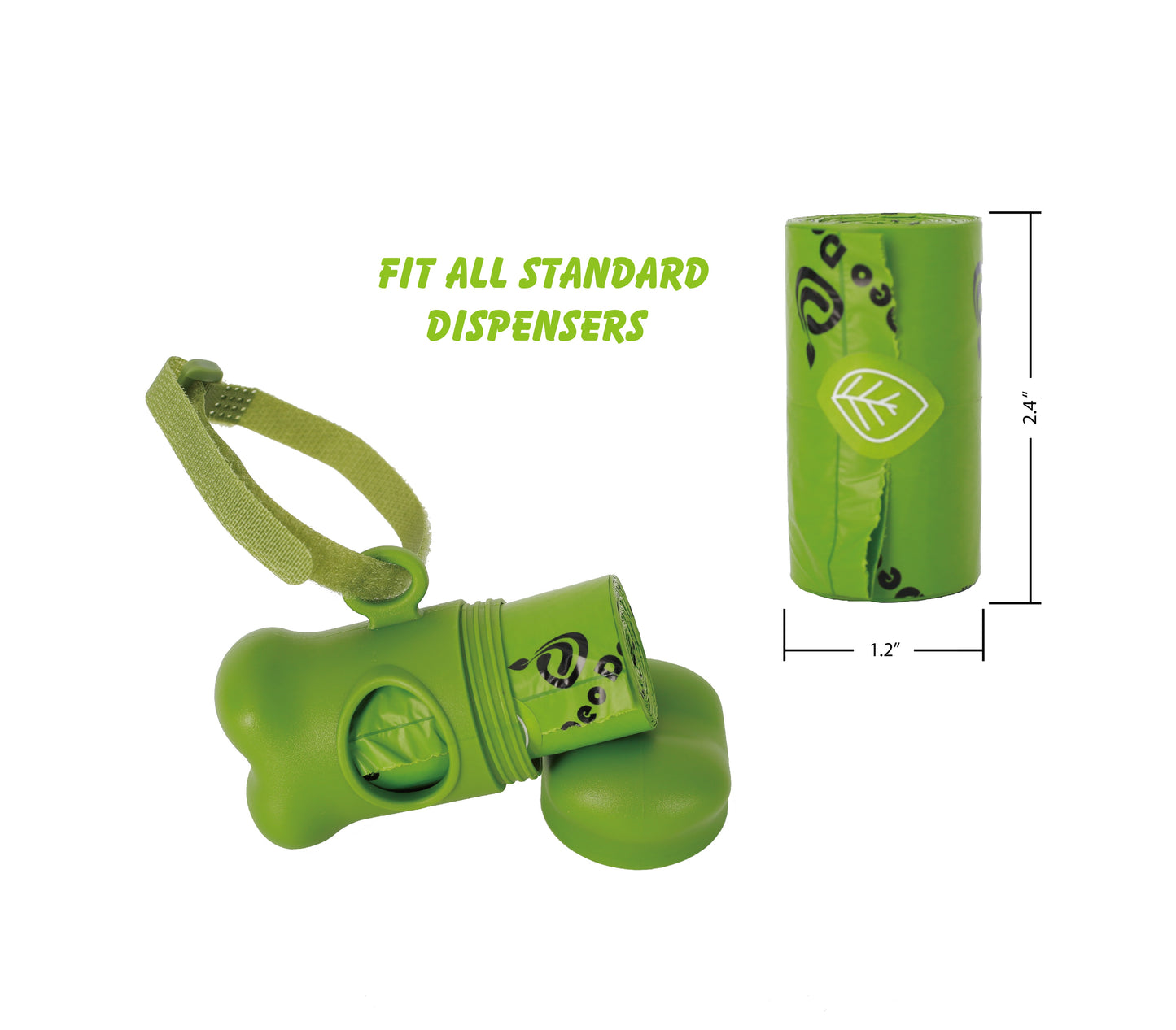 DeoDoo Dog Sakura Scented Poop Bags, With Dispenser