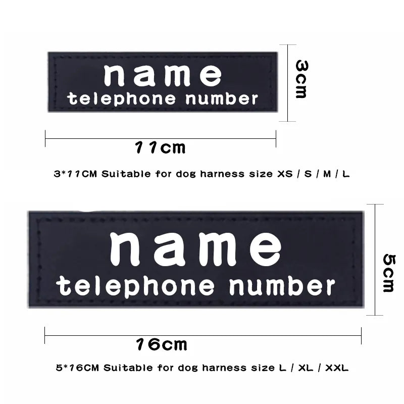 Two Personalized Velcro Label's