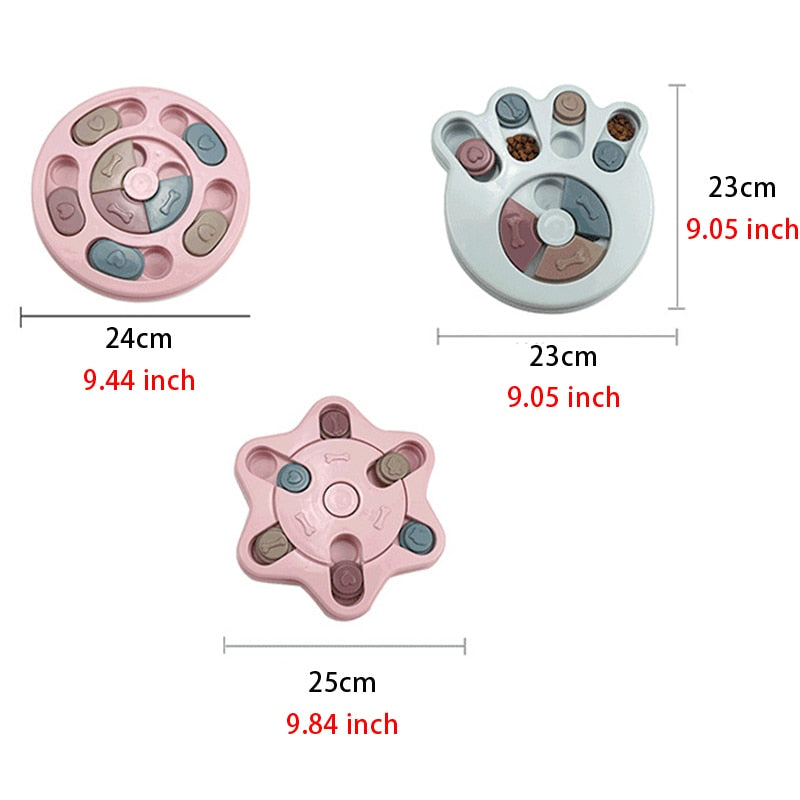 Paw, Star or Circle Slow Feeder For Dogs