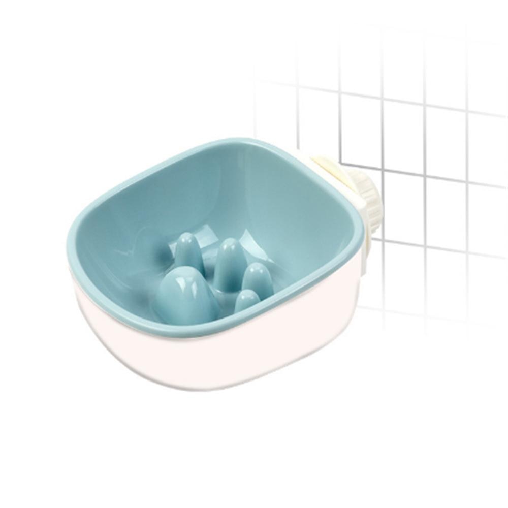 Water & Food Crate Bowls with Paw Print Design