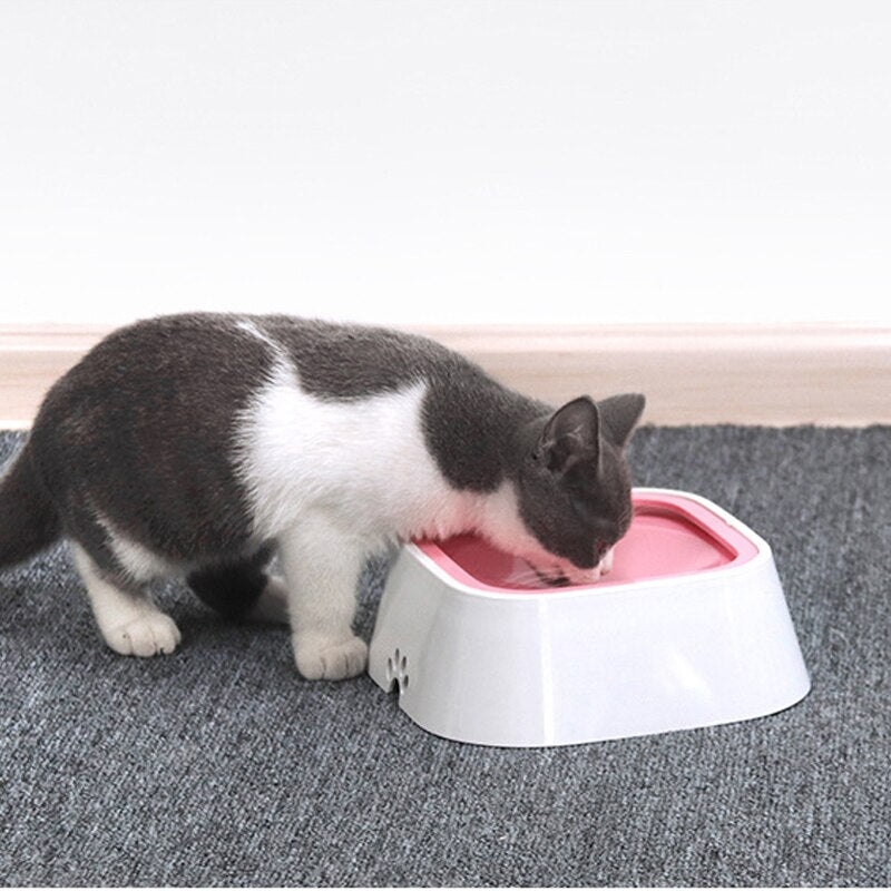 Large Anti - Spil Dog Bowl, Cute Paw Print Center