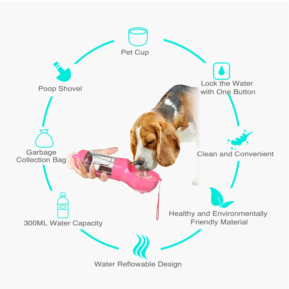 Multifunction, Water Bottle, Bowl and Food