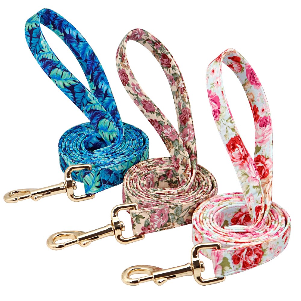 Personalized Dog Collar and Leash Set, with engraving on buckle, for small to Large breeds