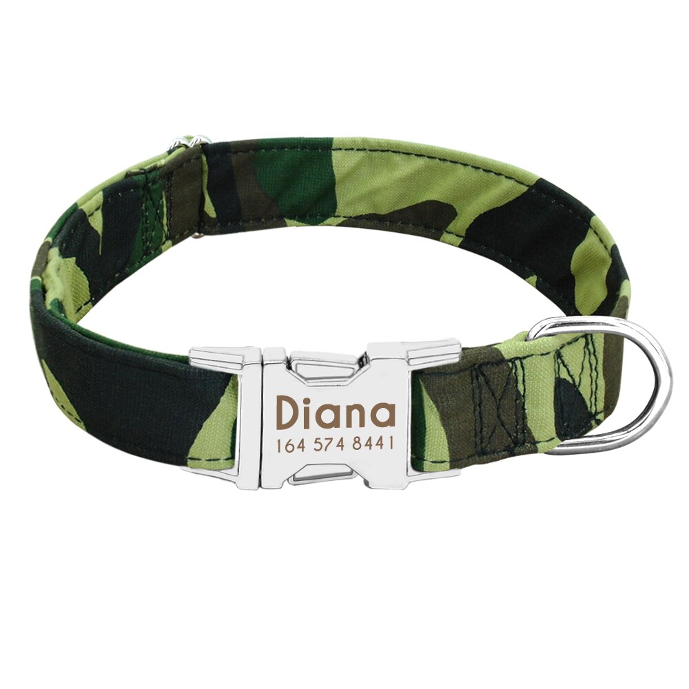 Personalized dog collar, for small to medium breeds