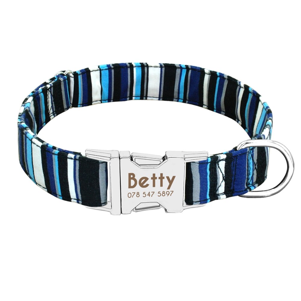 Personalized Dog Collar & Lead, for small to Large breeds