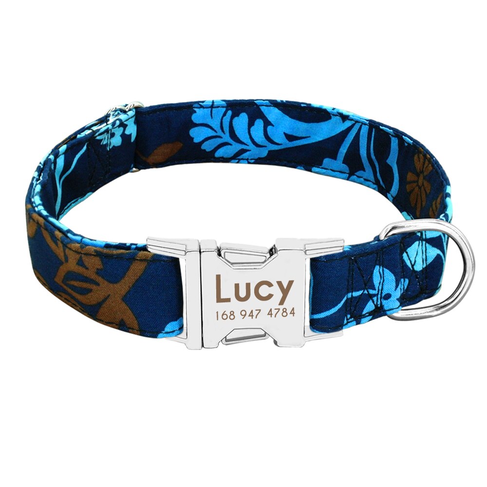 Personalized Dog Collar & Lead, for small to Large breeds