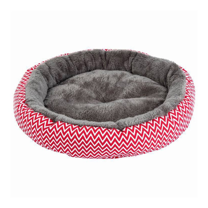 Pawstrip Soft Plush Round Bed