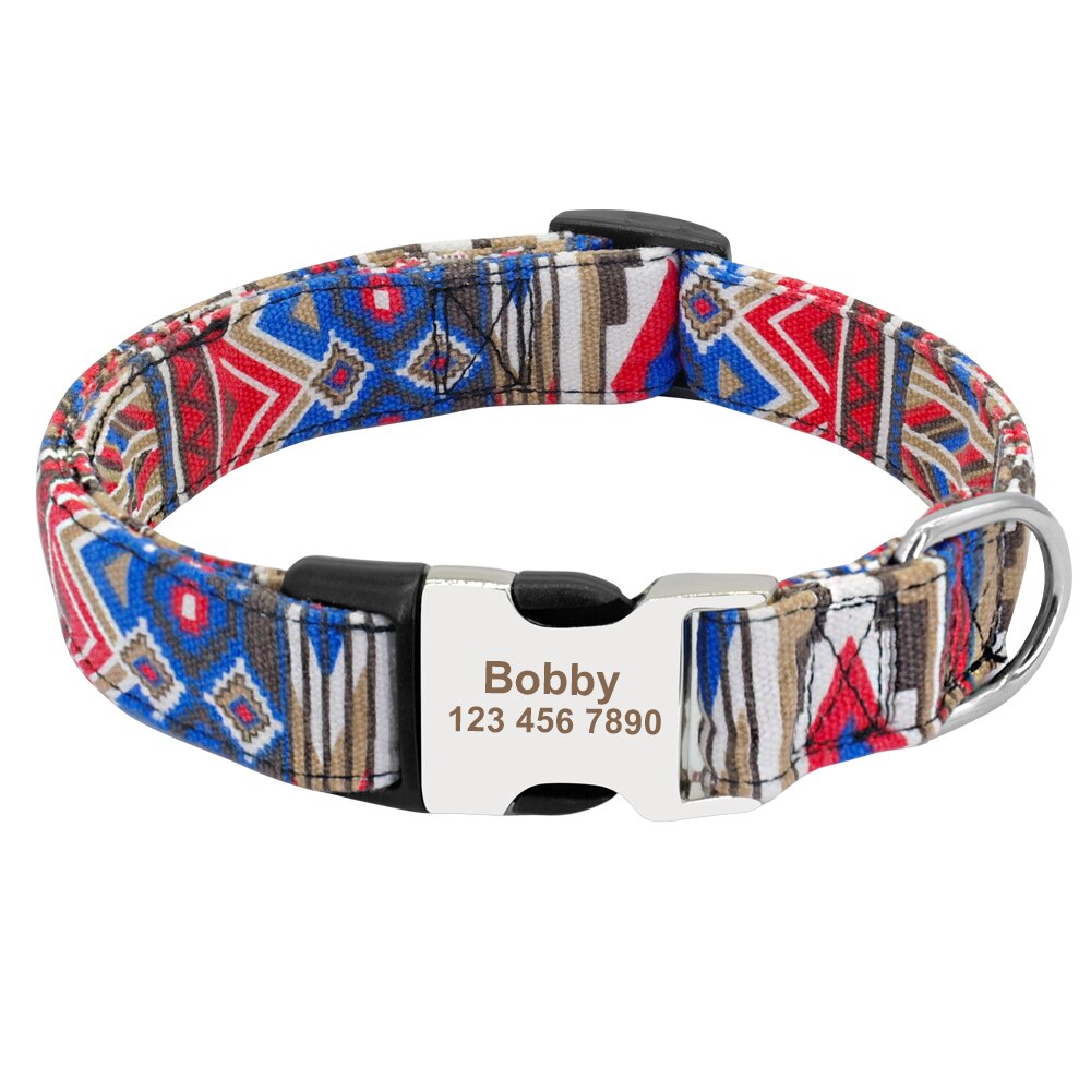 Personalized Dog Collar with Engraveing, For Small to Large Dogs