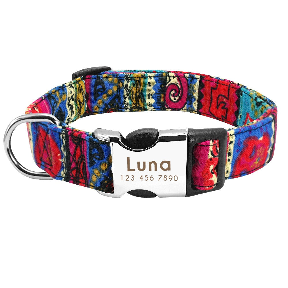 Personalized Dog Collar with Engraveing, For Small to Large Dogs