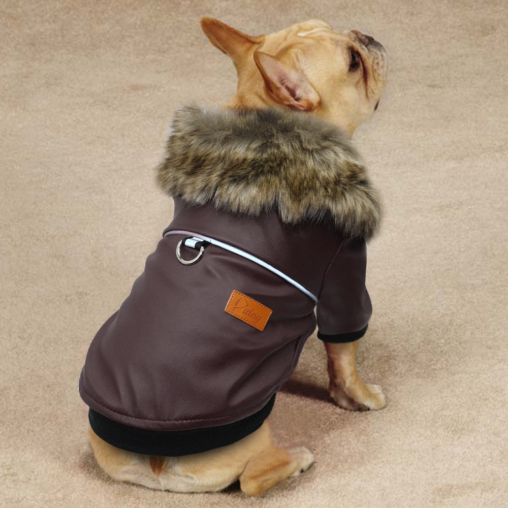 Winter Rain Coat, With Fur Neck and fleece Lining