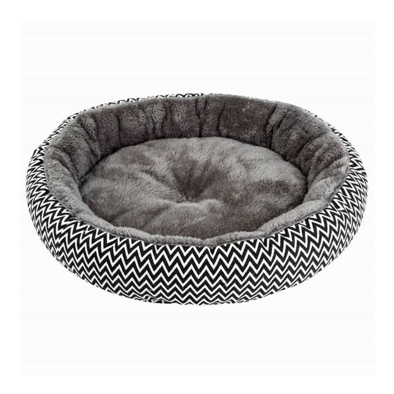 Pawstrip Soft Plush Round Bed