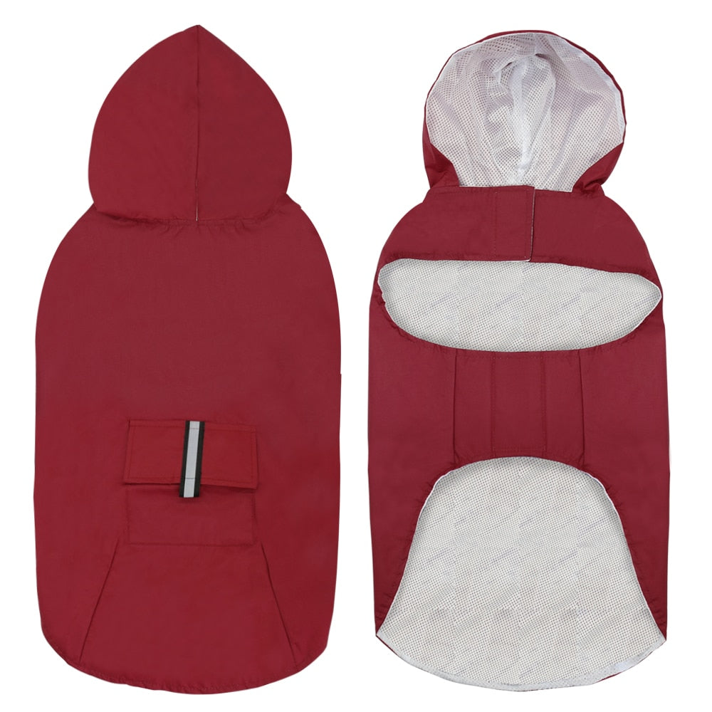 Light Rain Coat, With Hood, Fro large Breeds