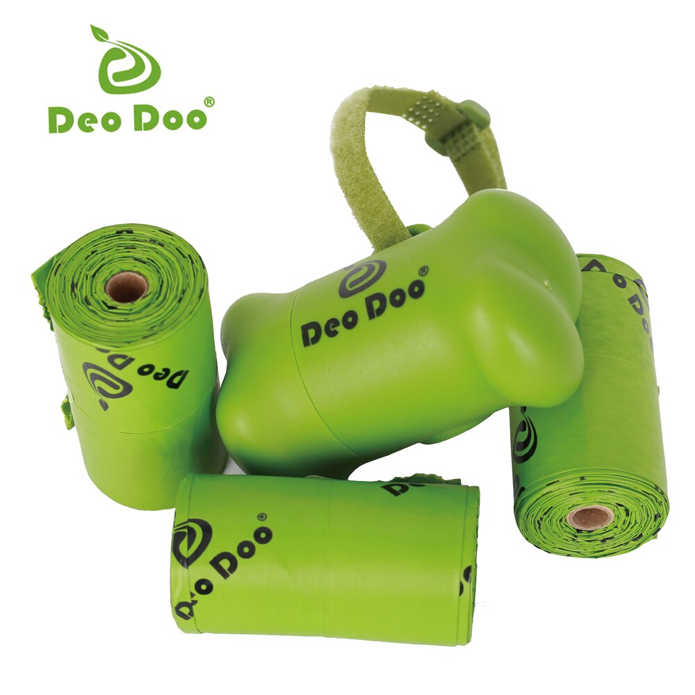 DeoDoo Dog Sakura Scented Poop Bags, With Dispenser