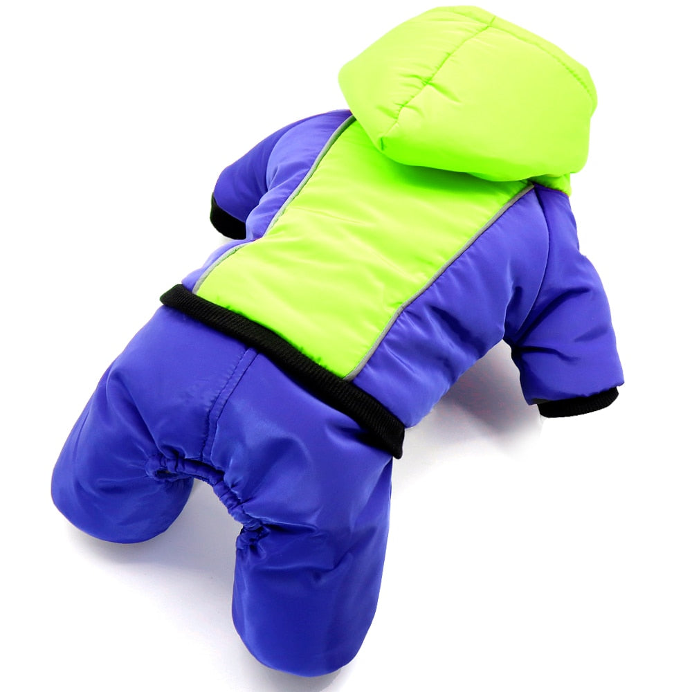 Reflective Color Block Snow Suit