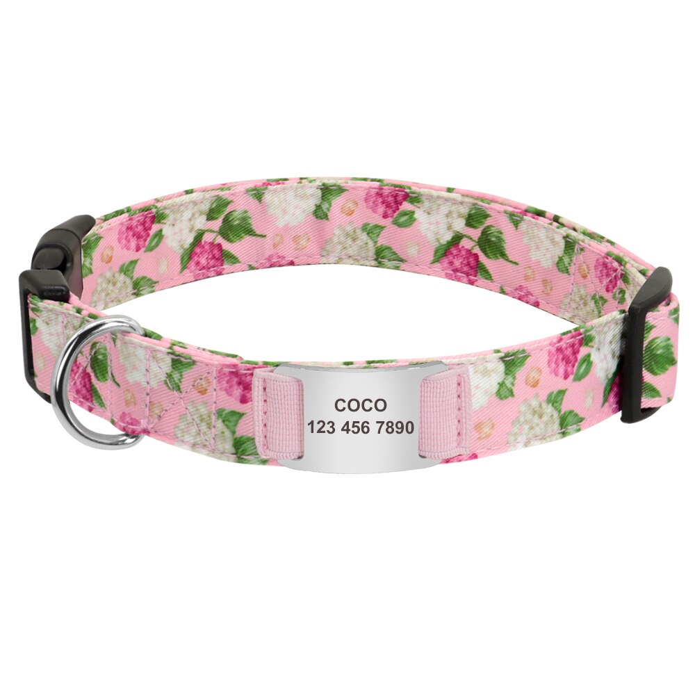 Personalized Dog Collar with Engraveing, For Small to Large breeds