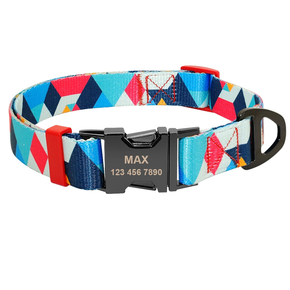 Personalized bound to stand out dog collar, Free Engraveing, for Small to Large breeds