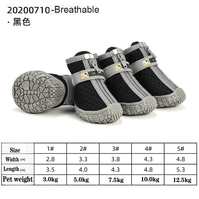 Breathable Boots With Zip Up Front