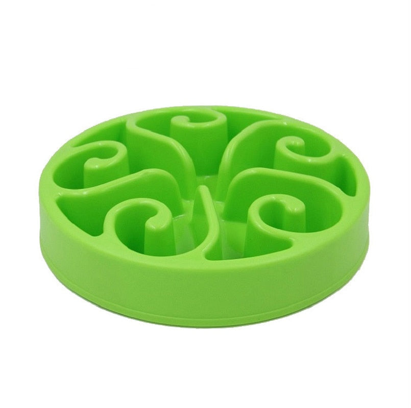 Swirling Slow Feeding Dog Bowl