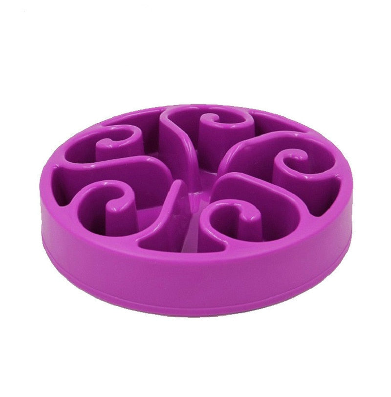 Swirling Slow Feeding Dog Bowl