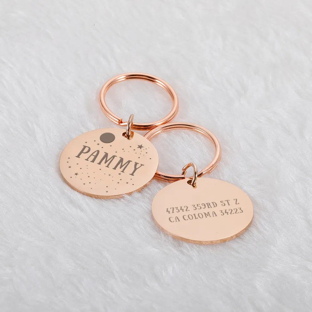 Personalized ID Tag With Star Design