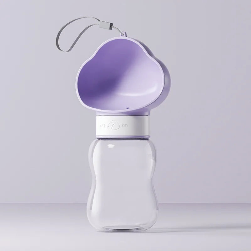 Portable Water Bottle With Bowl