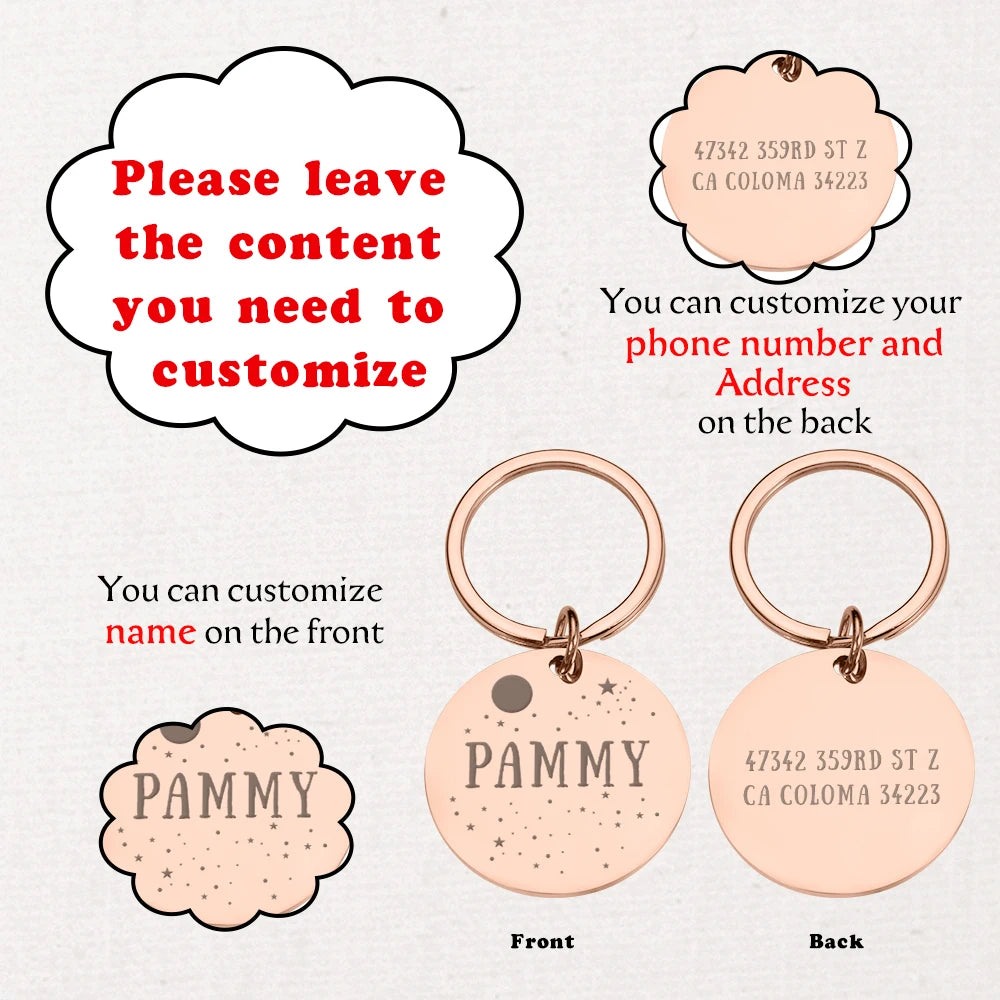 Personalized ID Tag With Star Design