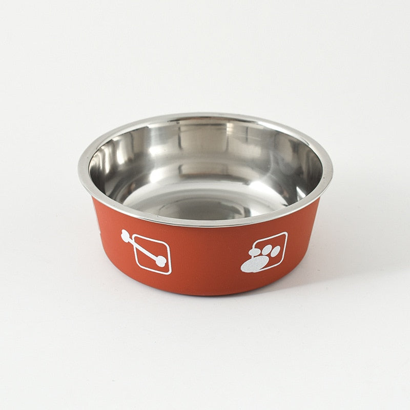 Stainless Steel Dog Bowls, Non-slip Bace