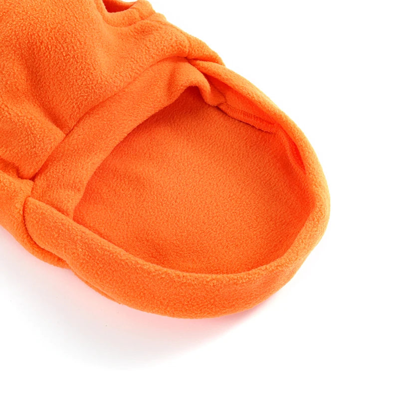 Orange Turtleneck Fleece