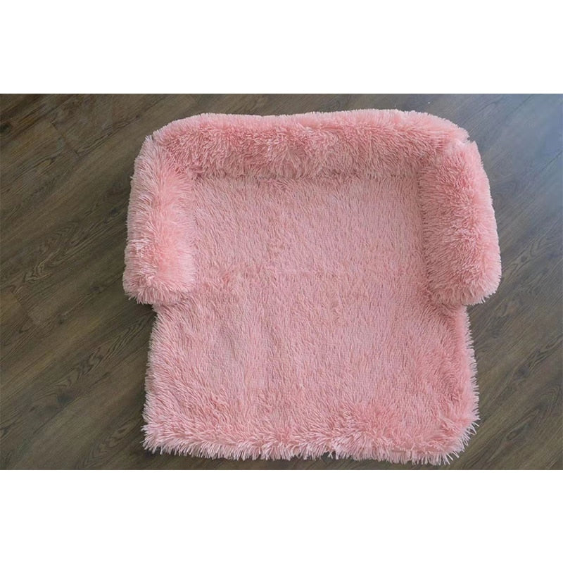 Fleece Lined Multipurpose Bed, With Built in Pillow