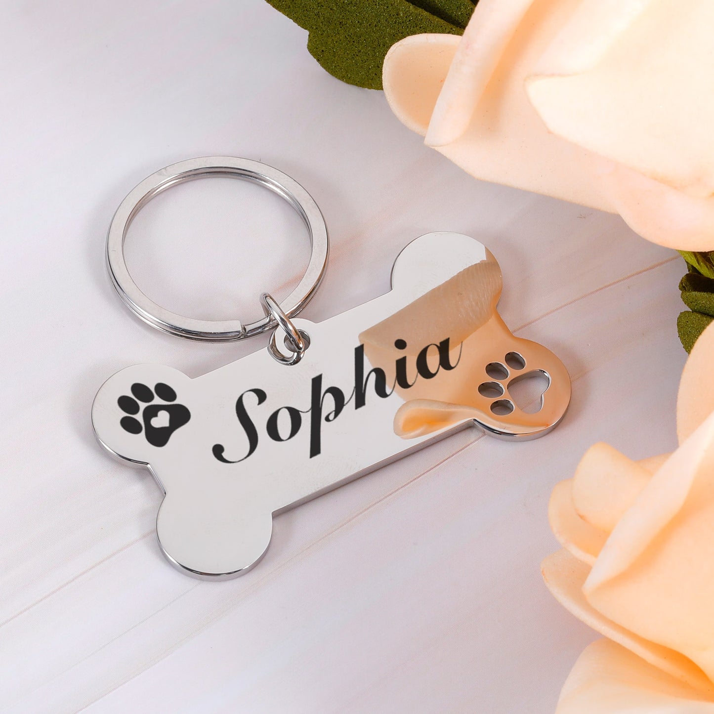 Personalized Bone Shape ID Tag