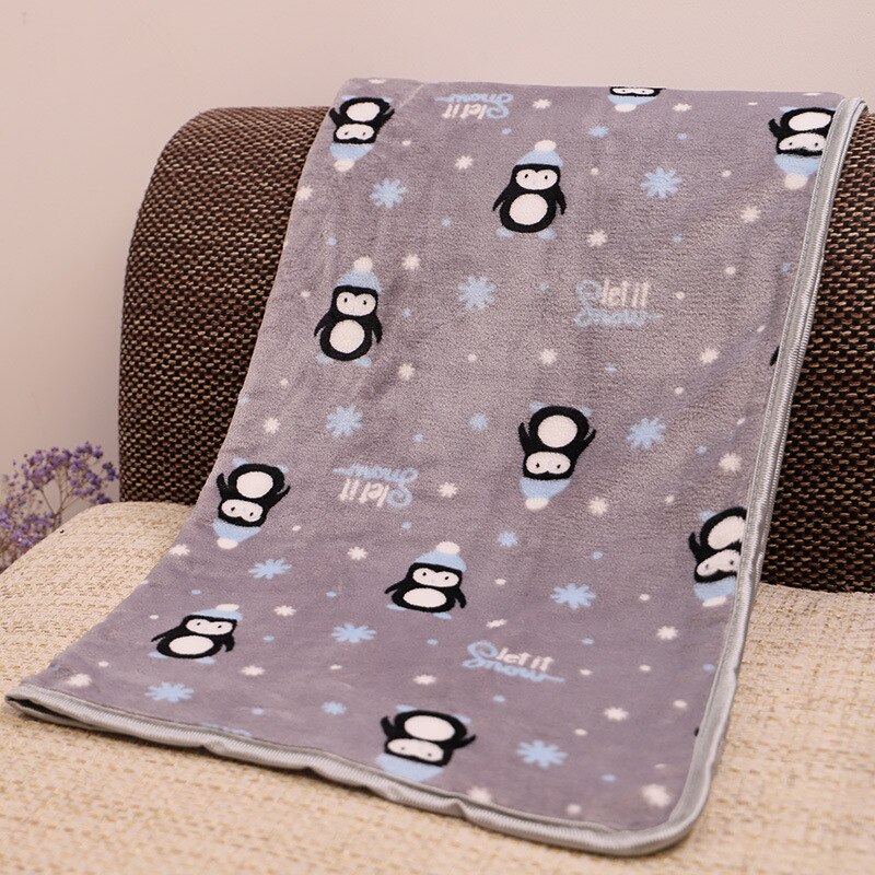 Soft Dog Blanket with animal prints.