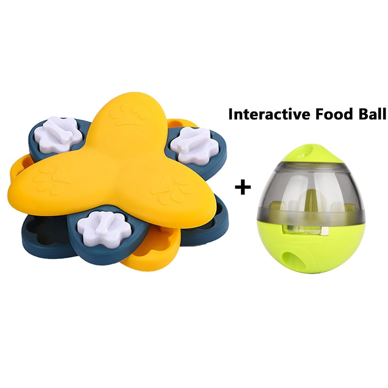 Slow Feeders with Toys and an Interactive Food Ball