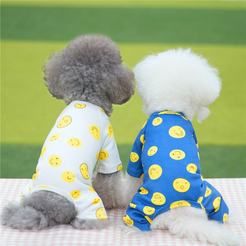 Smile Print Dog Pajamas