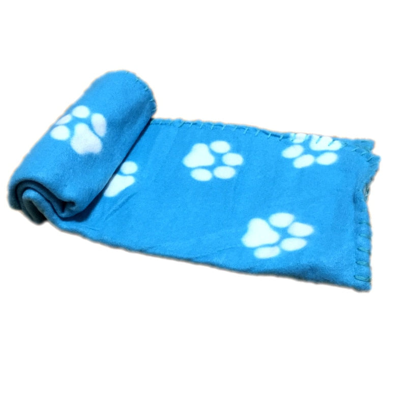 Soft Paw Print Blanket.