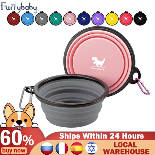 350ML/1000ML Collapsible Dog Bowl