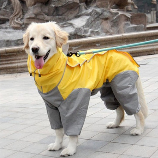 Dog Raincoat, In Jump Suit Style, Simpl Step and Zip