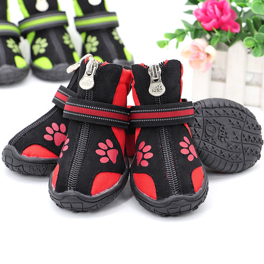 Paw Print With Zip, Anti-Slip Boots