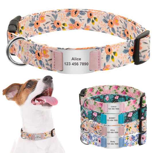 Personalized Dog Collar with Engraveing, For Small to Large breeds