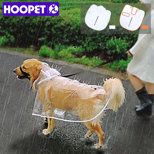 HOOPET Transparent Raincoat, For Big Dogs