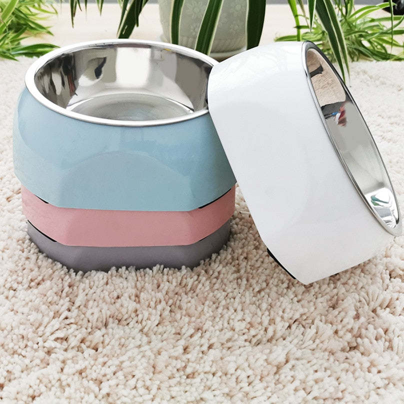 Stylish Stainless Steel Dog Bowl