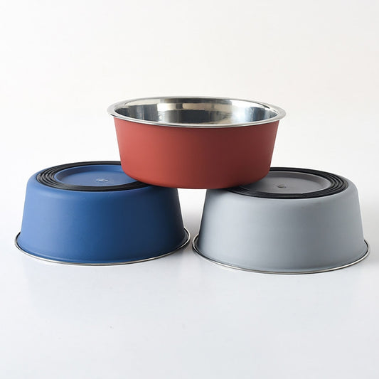 Stainless Steel Dog Bowls, Non-slip Bace