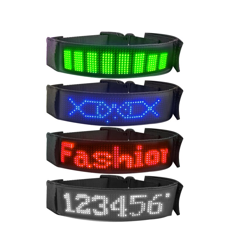 LED adjustable dog collar, USB re chargable, for small to medium breeds